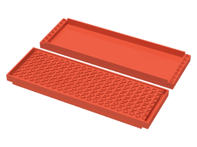 Scala, Bed 8 x 24 in Salmon