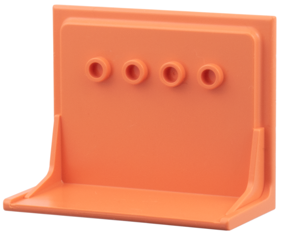 Scala, Building, Wall Shelf 6 x 3 x 4 in Salmon