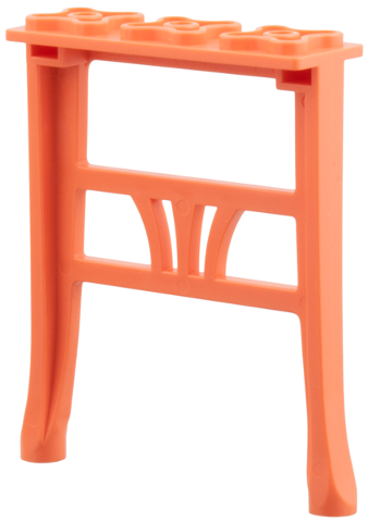 Scala, Equipment Table Support 2 x 6 x 6 1/3 in Salmon