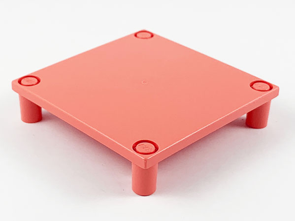 Scala, Table 7 x 7 x 1 1/3 in Salmon
