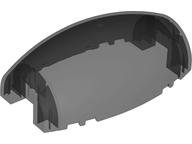 Windscreen 10 x 6 x 3 Bubble Canopy Double Tapered with Square Front Cutout in Trans-Black