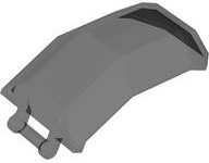 Windscreen 4 x 4 x 4 2/3 with Handle in Trans-Black
