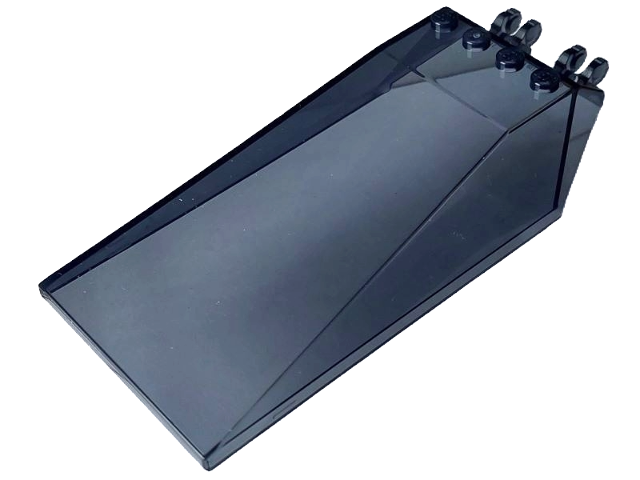 Windscreen 6 x 13 x 2 in Trans-Black
