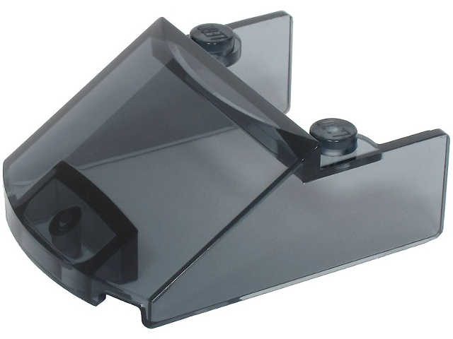 Windscreen 5 x 4 x 1 1/3 in Trans-Black