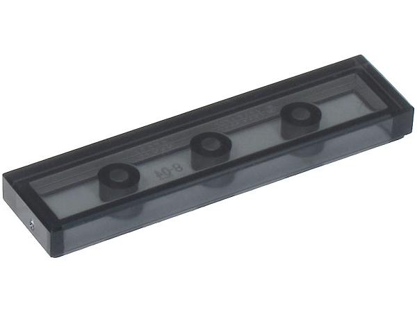 Tile 1 x 4 with Groove in Trans-Black