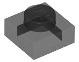 Plate 1 x 1 in Trans-Black