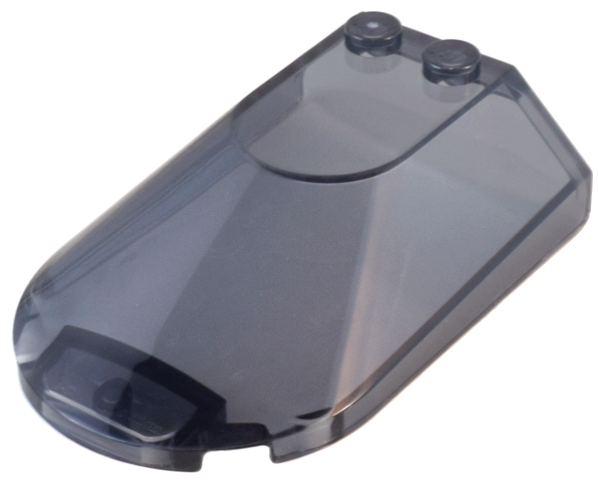 Windscreen 4 x 6 x 1 1/3 in Trans-Black