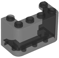 Windscreen 2 x 4 x 2 Vertical in Trans-Black