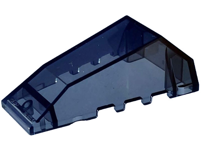Windscreen 4 x 6 x 1 2/3 Wedge Angled in Trans-Black