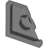 Wedge Tile 2 x 2 Right in Trans-Black