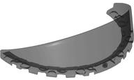 Windscreen Curved 6 x 12 x 2 in Trans-Black