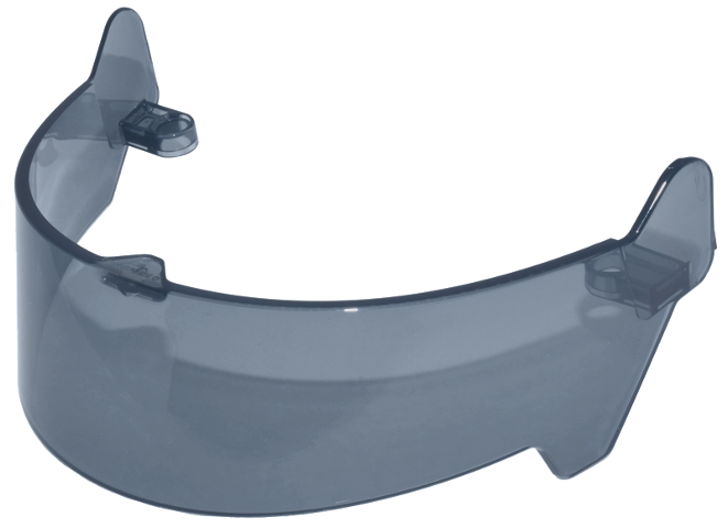 Visor 13 x 9 x 4 in Trans-Black