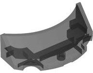 Windscreen 2 x 4 Half Dome in Trans-Black
