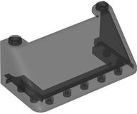 Windscreen 3 x 6 x 2 in Trans-Black