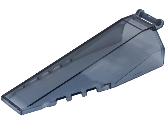 Windscreen 10 x 4 x 2 with Handle in Trans-Black