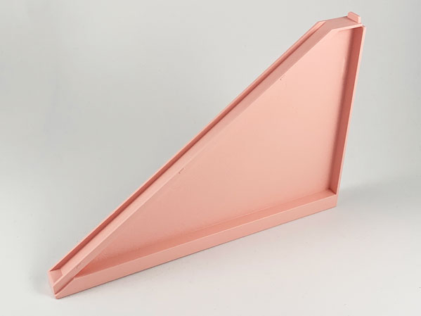 Scala, Roof End Slope 22 x 2 x 12 1/3 in Light Salmon