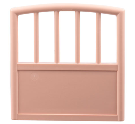 Scala, Baby Crib Footboard 1 x 7 x 6 in Light Salmon