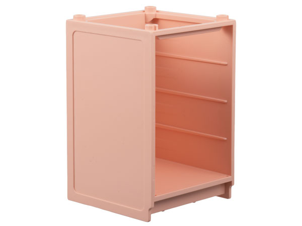 Scala, Cupboard / Dresser 6 x 6 x 7 2/3 without Top in Light Salmon