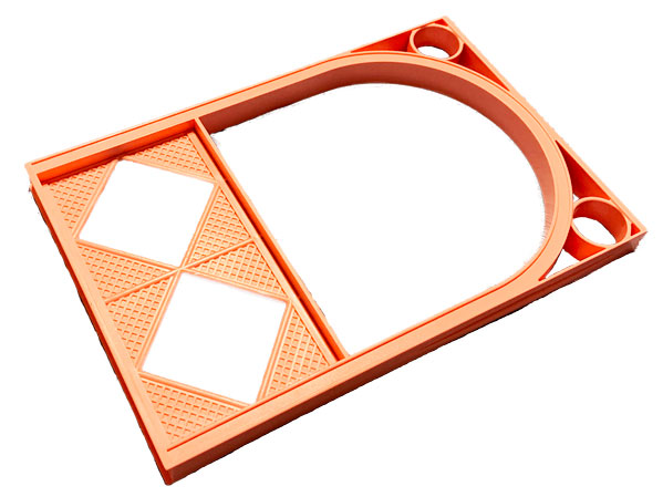 Scala, Building, Wall, Arched 18 x 2 x 22 2/3 in Light Salmon