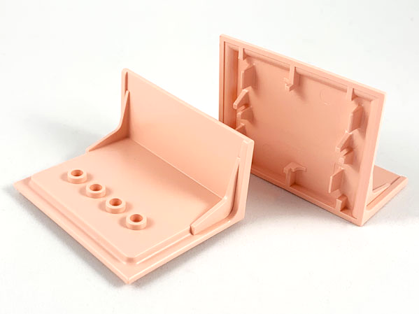 Scala, Building, Wall Shelf 6 x 3 x 4 in Light Salmon