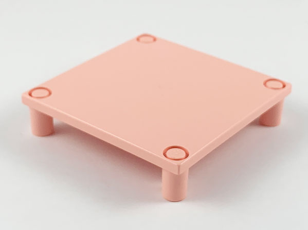 Scala, Table 7 x 7 x 1 1/3 in Light Salmon