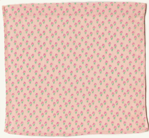 Scala, Curtain, Shower with Red Dots Print in Light Salmon