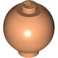 Brick Round 2 x 2 Sphere with Stud [Plain] in Nougat
