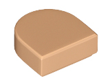 Tile Round 1 x 1 Half Circle in Nougat