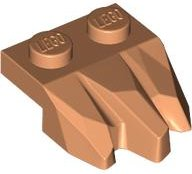 Plate Special 2 x 3 with Rocks in Nougat