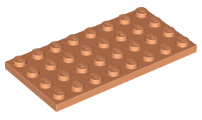 Plate 4 x 8 in Nougat