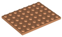 Plate 6 x 8 in Nougat