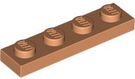 Plate 1 x 4 in Nougat