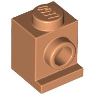 Brick Special 1 x 1 with Headlight in Nougat