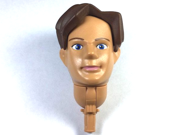 Large Figure Head, with Pin, Nick in Nougat
