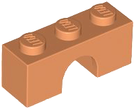 Brick Arch 1 x 3 in Nougat