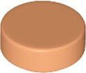 Tile Round 1 x 1 in Nougat