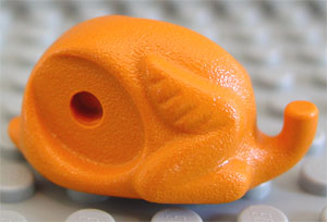 Food Turkey Body, Rounded Neck in Earth Orange