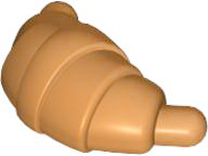 Food Croissant - Rounded Ends in Earth Orange