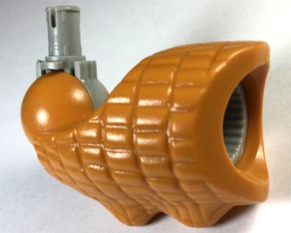 Large Figure Limb, Arm / Leg, Top Section (Aquart) in Earth Orange