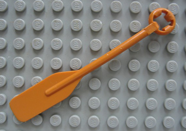 Fabuland, Equipment Paddle / Oar with Ring Handle in Earth Orange
