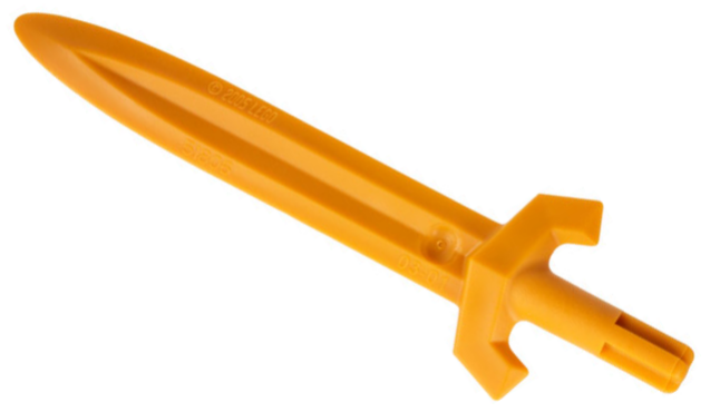 Weapon Sword from Nestle Promo Figure (Jayko) in Earth Orange