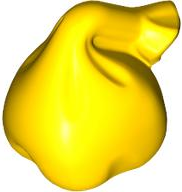 Bag / Sack with Handle in Yellow