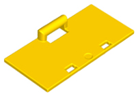 Duplo Container Box 2 x 4 x 2 Door with Handle in Yellow