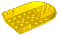 Aircraft Fuselage Curved Forward 6 x 8 Bottom in Yellow