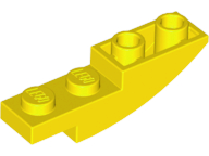 Brick Curved Inverted 4 x 1 in Yellow