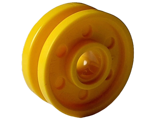 Wheel 18 x 8 with Fake Bolts and Deep Spokes with Inner Ring in Yellow