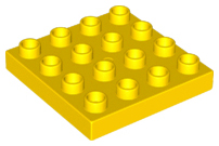 Duplo Plate 4 x 4 in Yellow