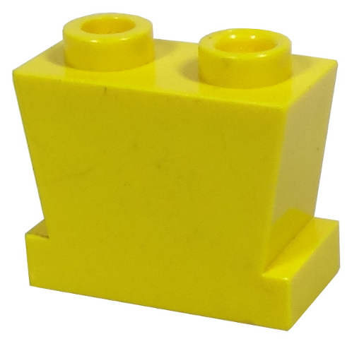 Brick 1 x 2 Tapered (Legs Old) in Yellow