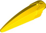 Large Figure Limb Cover / Claw / Spike Large with Axle in Yellow