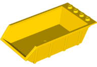 Tipper Bed 4 x 6, Solid Studs in Yellow